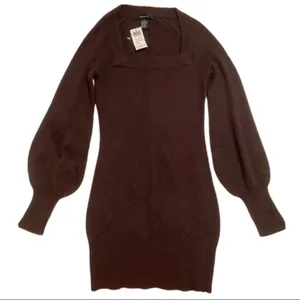 NWT Arden B. Brown Sweater Dress thumbnail 6