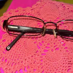 Coach Mona 1008 Dark Brown 51-17-135 Eyeglasses Frame and Case thumbnail 13