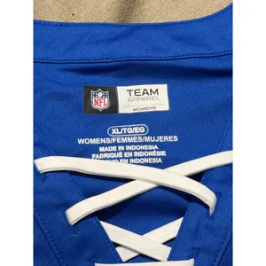 NFL Team Apparel Los Angeles Rams Lace Up Jersey Dress Blue Womens XL thumbnail 3