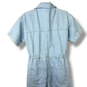 Free People We The Free Marci Coverall Clear Skies Cotton Denim Button Jumpsuit thumbnail 7