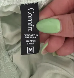 Comfrt Medium Cloud Shorts in Mint Green thumbnail 5