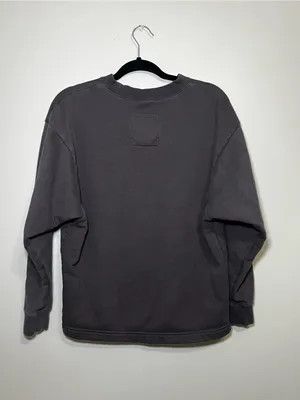 Nike Charcoal Gray Crewneck Sweatshirt with Gold Swoosh thumbnail 5