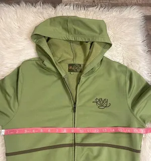 Roxy zip front stretch hooded fitted jacket L thumbnail 5