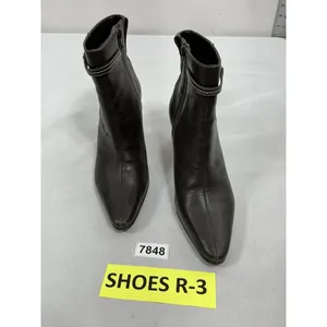Womans Excellent Condition Paolo Corelli Ankle Boots 8 M Brown Block Heel thumbnail 2