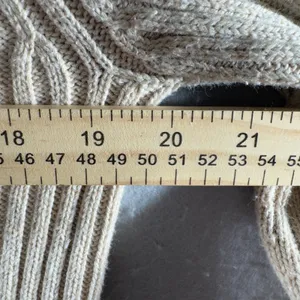 3278 | Vintage 90s Lands' End Ribbed Cotton Sweater Beige USA Made Women S thumbnail 3