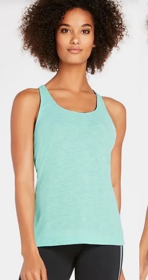 Fabletics Eiffel Tank in Jade Black Size Extra Large‎ thumbnail 1