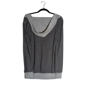 Bebonnie Two-Tone Button Detail Hoodie, Medium thumbnail 2