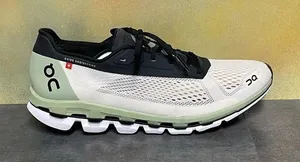 On Cloudboom 1 Women's Running Shoes in White/Black/Green Size 10 thumbnail 1