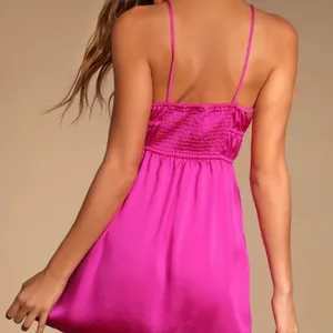 Free People Women’s Meant to Be Mini Slip Dress in Orchid Pink Size Small NWOT thumbnail 2