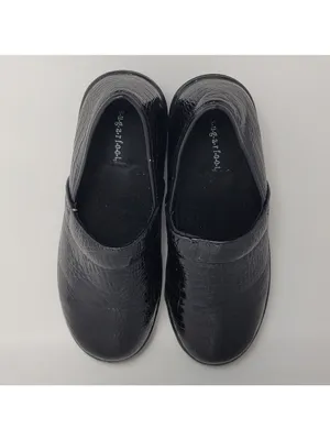 Sugar Foot Slip On Mules And Clog Patent Leather Black Size 6.5 thumbnail 2