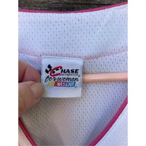 NASCAR size L Truex Jr button front jersey. Pink Size L thumbnail 4