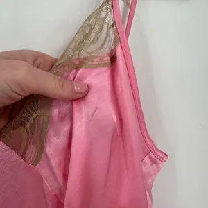Y2K No Boundaries Babydoll Pink Satin Lace Trim Camisole Slip Dress Size ‎ L thumbnail 5