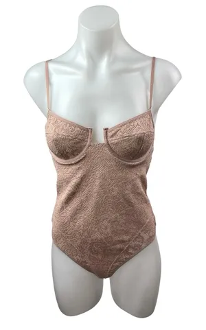 Urban Outfitters X Out From Under Lace Underwired Bustier Cami Bodysuit Top Sz M thumbnail 1