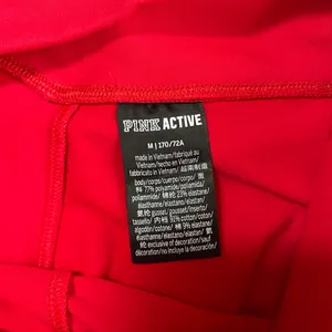 Vs Pink Active Red Leggings Side Pockets Activewear Gym Casual Yoga Pilates thumbnail 3