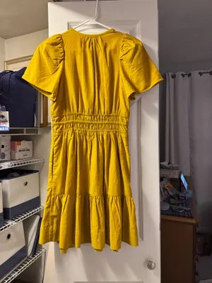 Yellow Anthropologie Dress thumbnail 2