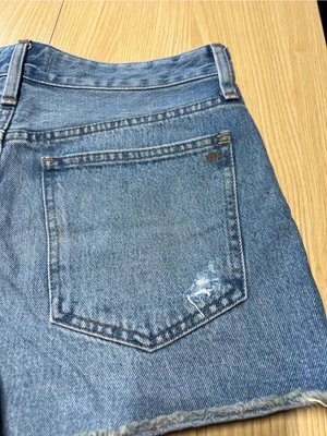 Madewell Relaxed Distressed Denim Shorts Size 27 thumbnail 9