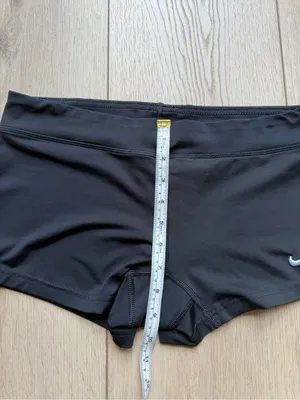 Nike Women’s Black Performance Volleyball Spandex Shorts with Swoosh Medium thumbnail 7
