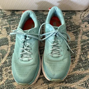 Hoka‎ One One Bondi 7 Shoes Womens Size 10.5 Blue Mesh Athletic Running Cushion thumbnail 2
