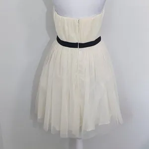 a. drea Cream Strapless Tulle Mini Cocktail Dress NWT Size Small thumbnail 5