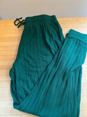 Stars Above Green Cozy Ribbed pants thumbnail 1
