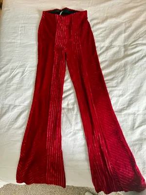 Free People Pull On Velvet pants thumbnail 1
