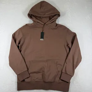 MONROW HT1170-1 Brown Cotton Pullover Hoodie Sweatshirt XS NEW thumbnail 1