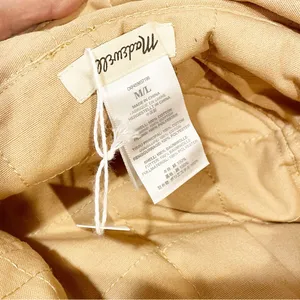 Madewell Pink Tan Medium/Large Reversible‎ Quilted Bucket Hat NEW thumbnail 3