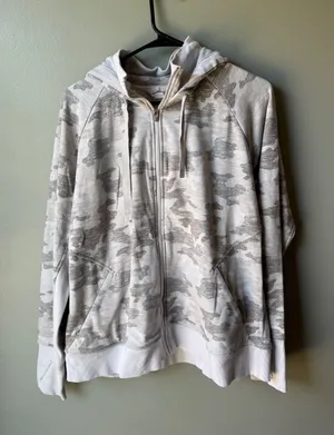 Salt Life Athleta Gray Camo Full Zip Hoodie Jacket Size XL thumbnail 1