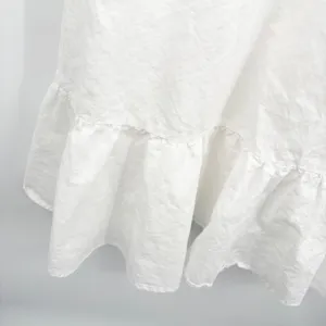 Gal Meets Glam Womens Angela White Linen Cotton Cottagecore Ruffle Dress Size 16 thumbnail 5