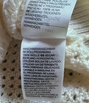 & Other Stories Ivory Crochet Knit Wool Sweater Size XS thumbnail 7