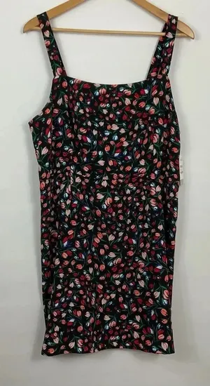 BP. Easy Tank Black Tulip Floral Mini Sleeveless Dress Size XL‎ thumbnail 1