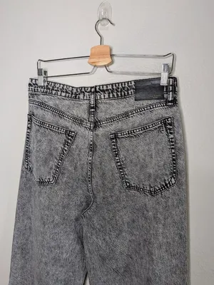 Rag and Bone Featherweight Logan High-Rise Wide-Leg Jeans Slate Grey Size 28 thumbnail 3