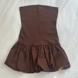 Good Luck Gem Brown Strapless Mini Dress thumbnail 1