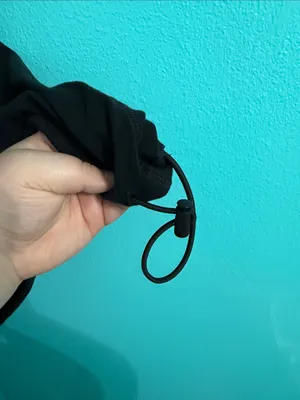 Nike Black Long-Sleeve Shirt with Teal Zebra Swoosh thumbnail 4