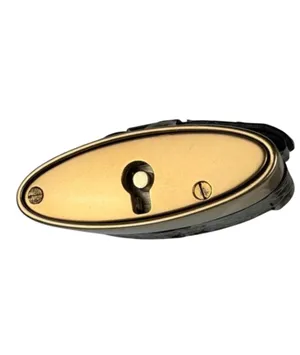 CHLOE PADDINGTON Black Leather / Gold Tone Metal Large Padlock & Large Gold Key thumbnail 10