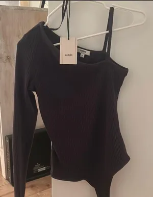 NWT Mika One Sleeve Thong Bodysuit thumbnail 6