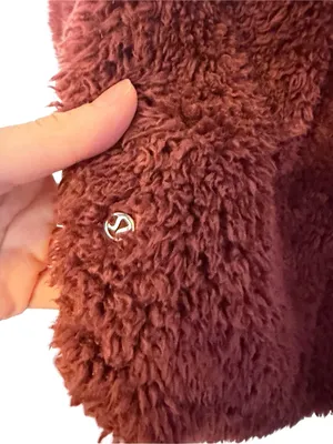 🍂 Lululemon Warmth Restore Pullover Smoky Topaz Sherpa Mock Neck XS/S 🍂 thumbnail 4