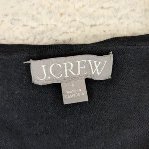 J.Crew Womens Black 100% Merino Wool Crew Neck Sweater BJ593 Size Small thumbnail 3
