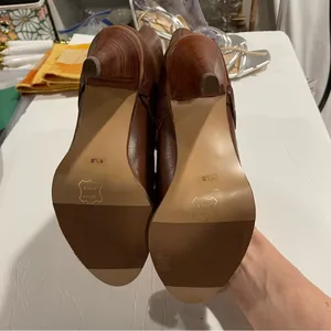Vintage 70’s boho western Stevie Nicks festival camel leather Brazil boots thumbnail 8