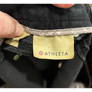 Athleta Kaleidoscope Black Corduroy Mini‎ Skirt Womens 16 Stretch Cotton Blend thumbnail 7