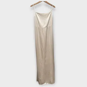Reformation Sauvignon Silk Dress in Ivory Size 10 thumbnail 4