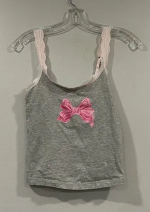 LoveShackFancy Victoria's Secret Pink Lace Trim Cotton Cami XS thumbnail 1