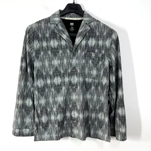 FRYE‎ Premium Sleepwear Mens Large Flannel Print Notched Set Gray Cotton Blend thumbnail 3