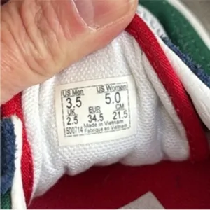 Vans Blue and Green Skate Sneakers with Suede Canvas thumbnail 4
