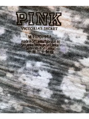 Victoria’s Secret Pink Black Perfect V-Neck Short Sleeve Purple Floral Print Tee thumbnail 4
