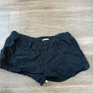 Roxy Black Beach Shorts White Drawstring thumbnail 2