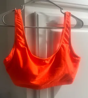 Two Piece Bathing Suit Orange Size M thumbnail 1