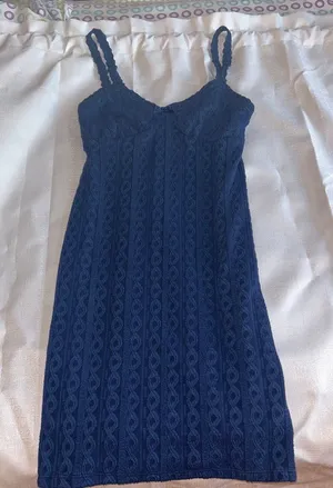 Blue lace dress thumbnail 1