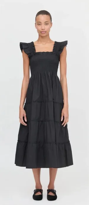 Hill House Ellie Nap Dress in Black Size XS thumbnail 1