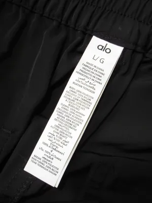 NWT Alo Yoga High-Waist Ski-Moto Puffer Pants in Black Seamed Cargo L thumbnail 5